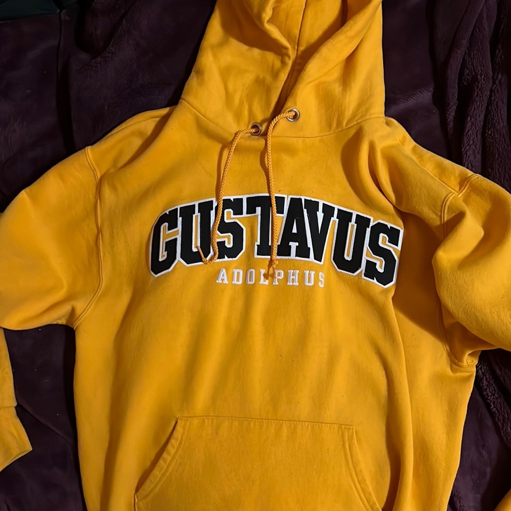 Mustard yellow Gustavus sweatshirt
